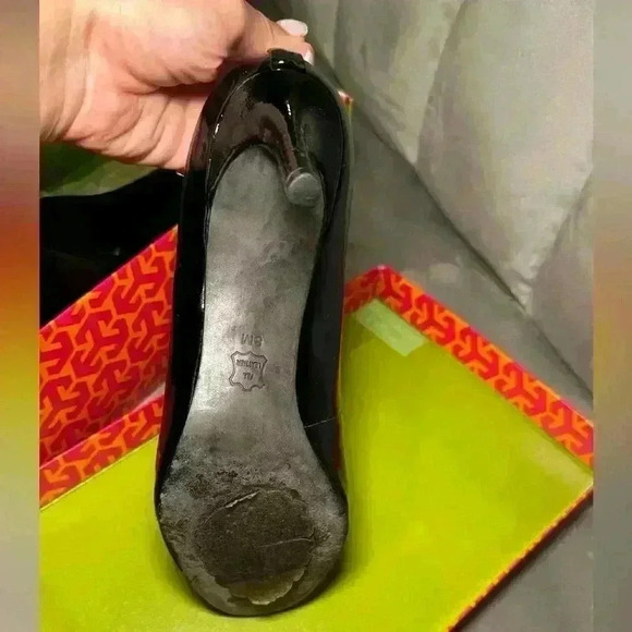 Tory Burch Pumps “Leah” Mid-Heel Women’s Size 8 - Picture 8 of 11